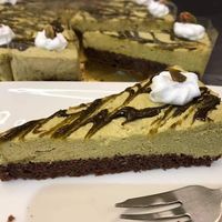 Pistachio cake at Edes Elet Cukraszda in Budapest
