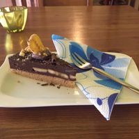 Chocolate Banana Cake at Edes Elet Cukraszda in Budapest