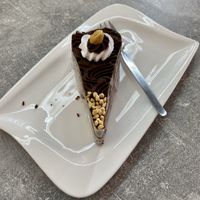 Chocolate peanuts cake 🍰  at Edes Elet Cukraszda in Budapest