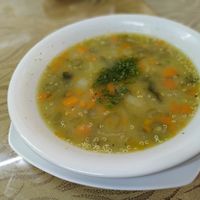 Sopa de quinoa deliciosa 💚 at Flor de Loto in Bogota