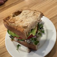 chickpea sammich.  at Hazel's Cafe in Hamburg