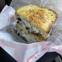 Mushroom toastie  at Operator Diner in Melbourne