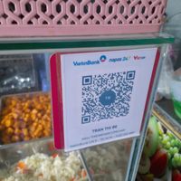 Payment by cash or bank transfer at Cơm Chay Thiện Nhân in Ho Chi Minh City