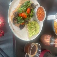 Gluten free version of vegan breakfast  at Coffee & Beyond in South East London