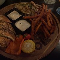 Oyster mushroom gyros  at De 10 Geboden in Noord-brabant