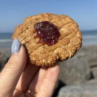 Peanut butter and jam cookie (vegan)  at Coffee Hatch in County Clare