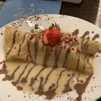 222 pancake filled with vegan ice cream. 😋   at 222 Vegan Cuisine in West London