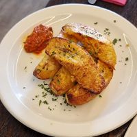 Baked plantain at 222 Vegan Cuisine in West London