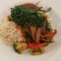 Ben's special with seitan. at 222 Vegan Cuisine in West London