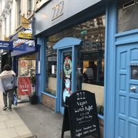 Outside at 222 Vegan Cuisine in West London