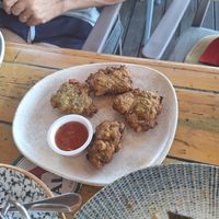 Zucchini polpetes at Skala Cafe & Cocktails in Kos