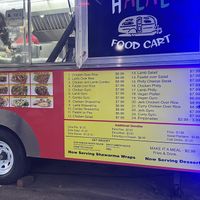 Menu  at Halal Food Cart in Cornelius