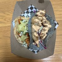 Tacos! We love the blue corn tortilla   at Alma y Sazon in Emeryville