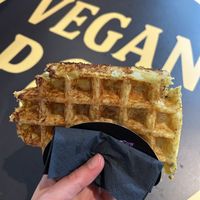 Potato and cheese (7€) *quite oily though  at VeganPot  in Brussels