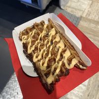 Mushroom waffle  at VeganPot  in Brussels