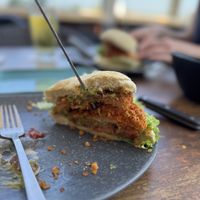 Vegan Burger  at Beach House in Cuxhaven