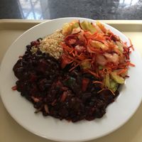 Beans with beetroot  at Alfarroba in Lisbon