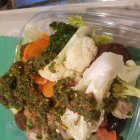 falafel salad plate at Maoz in Rosemont