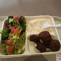 falafel , hummus , couscouc salad and avocado . yummy  at Maoz in Rosemont