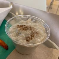 The vanilla rice pudding  at Maoz in Rosemont
