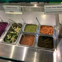 4 dressings  at Maoz in Rosemont