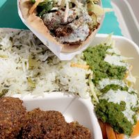 Sandwich and plate  at Maoz in Rosemont