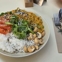 sweetpotato peanut curry at Kaspar Schmauser in Hamburg