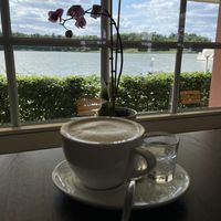 Feinster Cappucino mit Hafermilch.   at Ruppiner Feingebäck in Rheinsberg