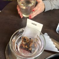 Plum-cinnamon tea and hot elderflower   at Zimt und Zucker by Kata in Stuttgart