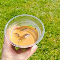 The iced oat latte was excellent at Happy Out × Together Academy in County Dublin