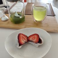 Strawberry daifuku at ANKO in Abu Dhabi