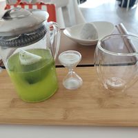 Yuzu green tea at ANKO in Abu Dhabi