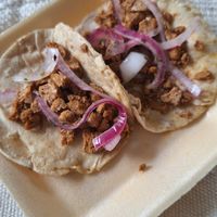 Taquitos de cochinita vegana at El Sazón De Las Abuelas in Puebla