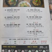 Menu page 8 at The Noodle Bar in Bruxelles