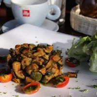 zucchini at Santosa Vegan Restaurant in Phuket