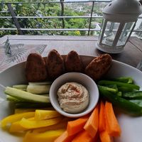 Falafel bowl at Santosa Vegan Restaurant in Phuket