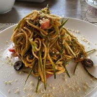 Noodles, raw vegan  at Santosa Vegan Restaurant in Phuket