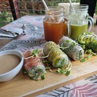 Summers rolls- only had lettuce inside so not very filling. at Santosa Vegan Restaurant in Phuket