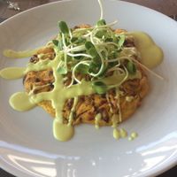 Vegan omelette  at Santosa Vegan Restaurant in Phuket