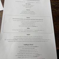 Menu with vg options   at The Flask in London
