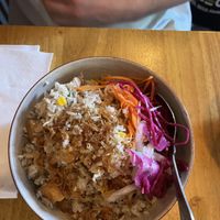 Danang fried rice with mushrooms and tofu  at Eat Vietnam bar-b-grill in England