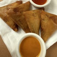 Lentil sambusa   at Taffach Ethiopian Restaurant in Davis