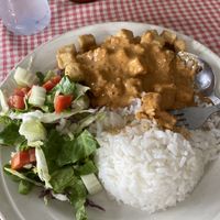   at Amazing Vegan Food in Vang Vieng