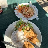   at Amazing Vegan Food in Vang Vieng