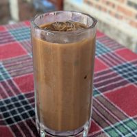 Ice cafe with patmilk at Amazing Vegan Food in Vang Vieng