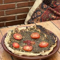 Zaatar pizza  at La Portal to Shamballah in Gianyar
