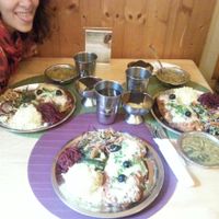 Lunch with non-veg friends! :) at Hare Krishna in Lisbon