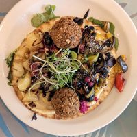 Lebanese flatbread at Planted Community Cafe, Refillery and Hub in Cheltenham