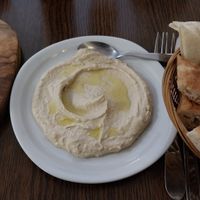 Humus and falafels at Chez Funda - Le Village  in Paris