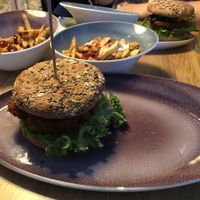 Chili crunch burger  at Hans Im Gluck - Rembrandtplein in Amsterdam